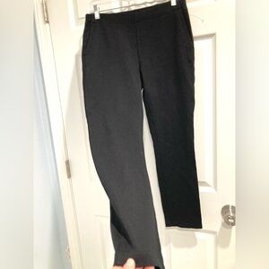 NWOT Eileen Fisher Petite Small Legging Pant Front Pocket Black Stretch Pull On